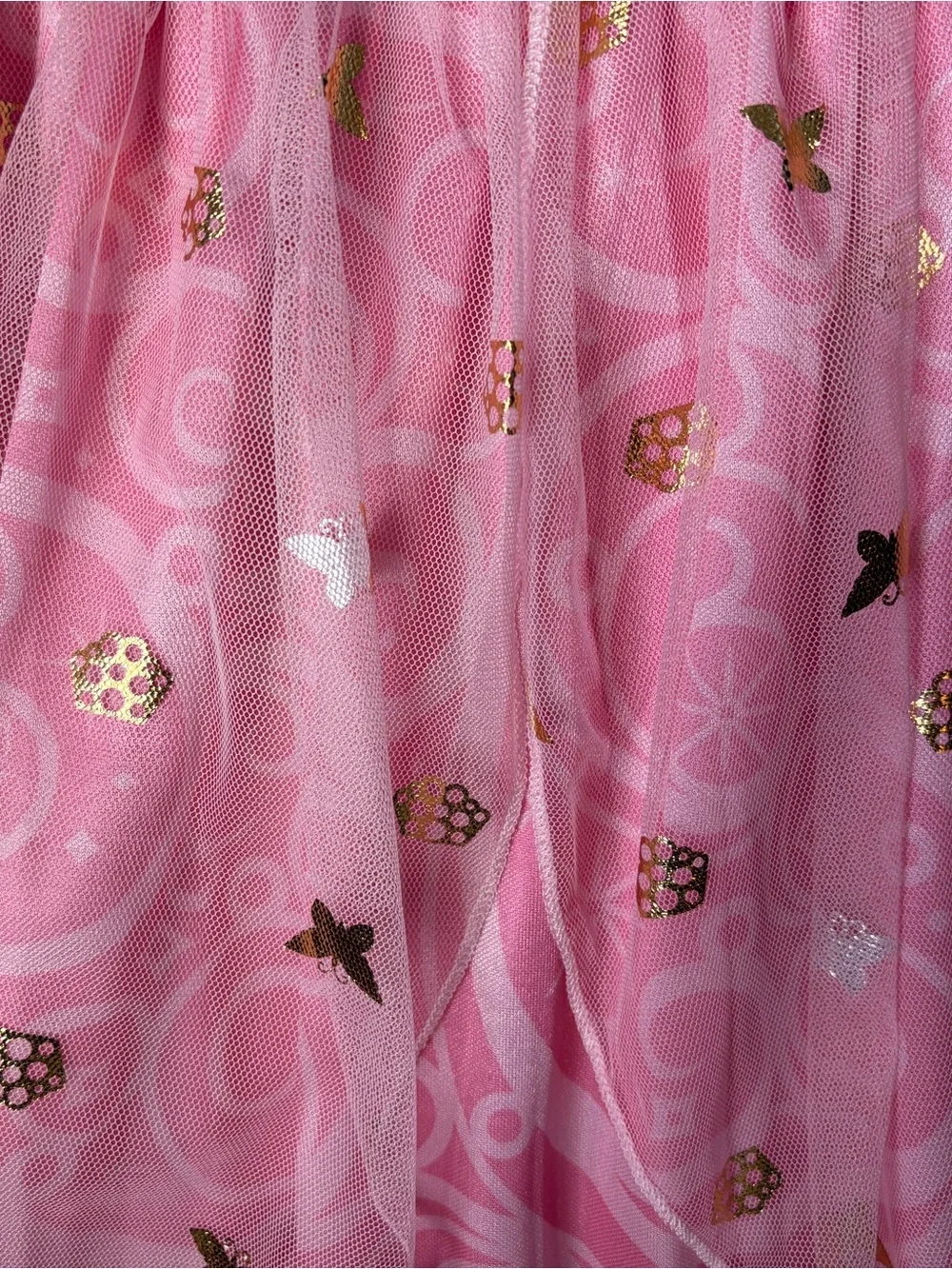 Wicked Paul Tazewell Pink Butterfly Tulle Dress Girls M 8